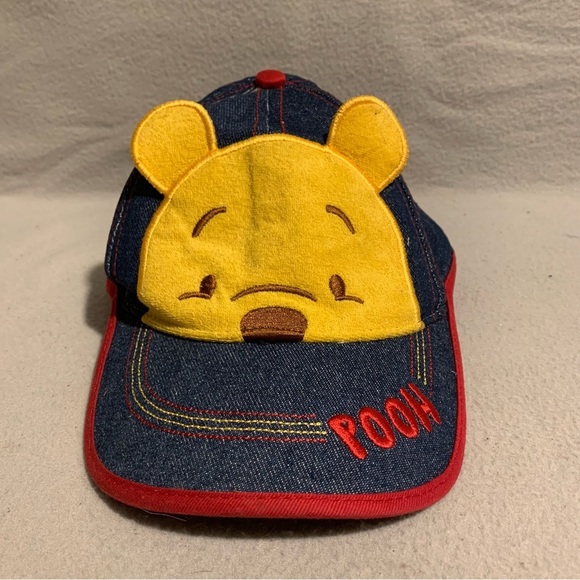Other - The Wonderful World of Disney Winnie the Pooh Adjustable Toddler Denim Cap